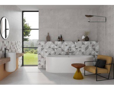 Плитка настенная Origami grey серый 02 30х90 Gracia Ceramica