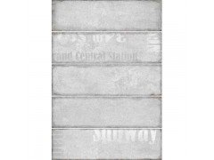 Плитка настенная Сабвэй 1Д серый декор  Керамин