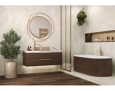 Onyx Breez Crema 60120ONB01 Керамогранит sugar-эффект 600*1200*9,5  Delacora