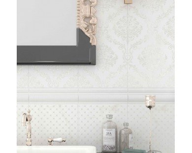 M0427Y29601 Forza Calacatta White Mosaico 01 Плитка настенная 25x60 Creto