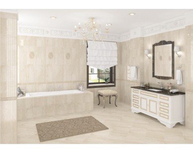 Olimpia Crema Декор 31,5x63 Керлайф