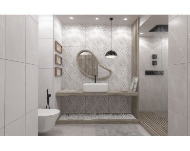 Pulpis Decor White Плитка настенная 31,5x63 Керлайф