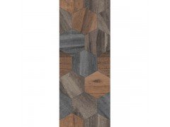 Плитка настенная Миф 1 микс коричневый 20х50 (1,4м2/50,4м2/36уп) Керамин
