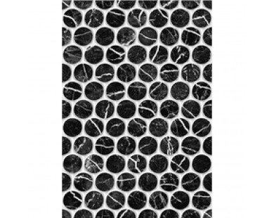 Плитка настенная Помпеи 1 тип 1 черный  Керамин