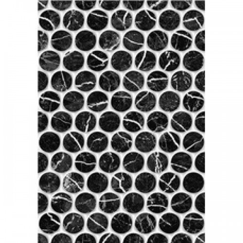 Плитка настенная Помпеи 1 тип 1 черный  Керамин